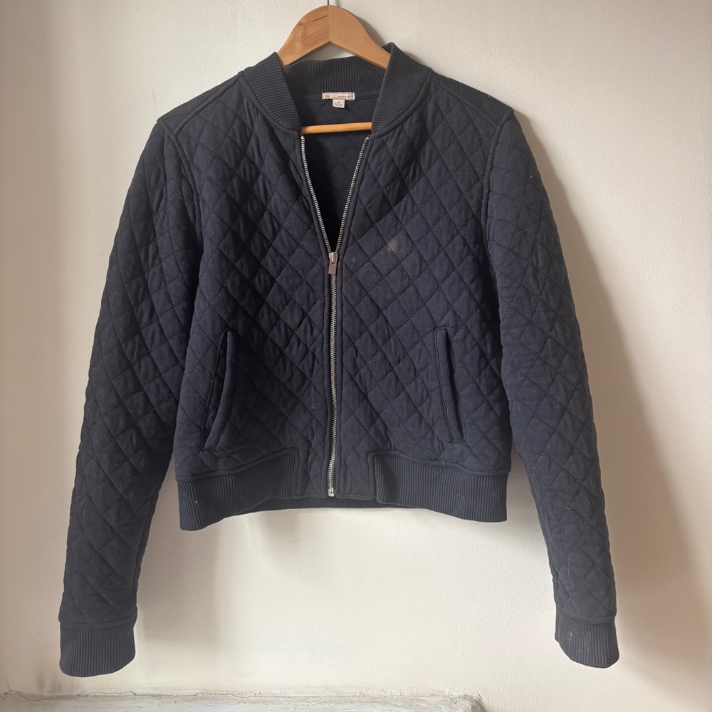 Gap quilted zip up sweatshirt